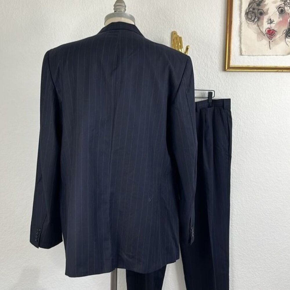 Brioni Clappers VTG Pinstriped Cashmere Wool 2 Pc 2 Button Suit suit - Picture 4 of 14